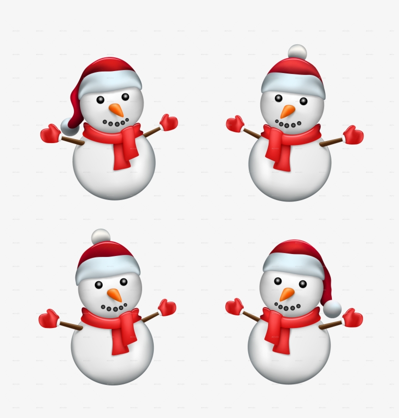 In Hat By Romvo Graphicriver Hatjpg - Snowman, transparent png