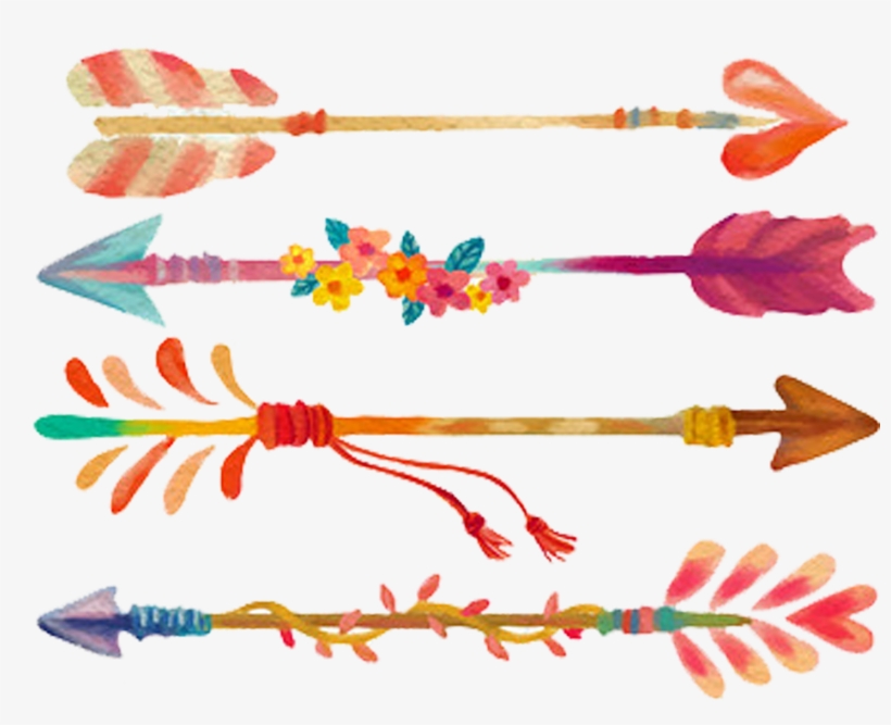 Image Stock Painting Arrow Transprent Png Free Download - Watercolor Arrow Clipart Transparent, transparent png