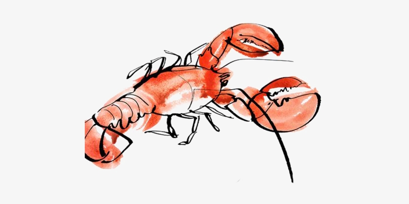 Lobster Seafood Painting Illustration - Lobster Art, transparent png