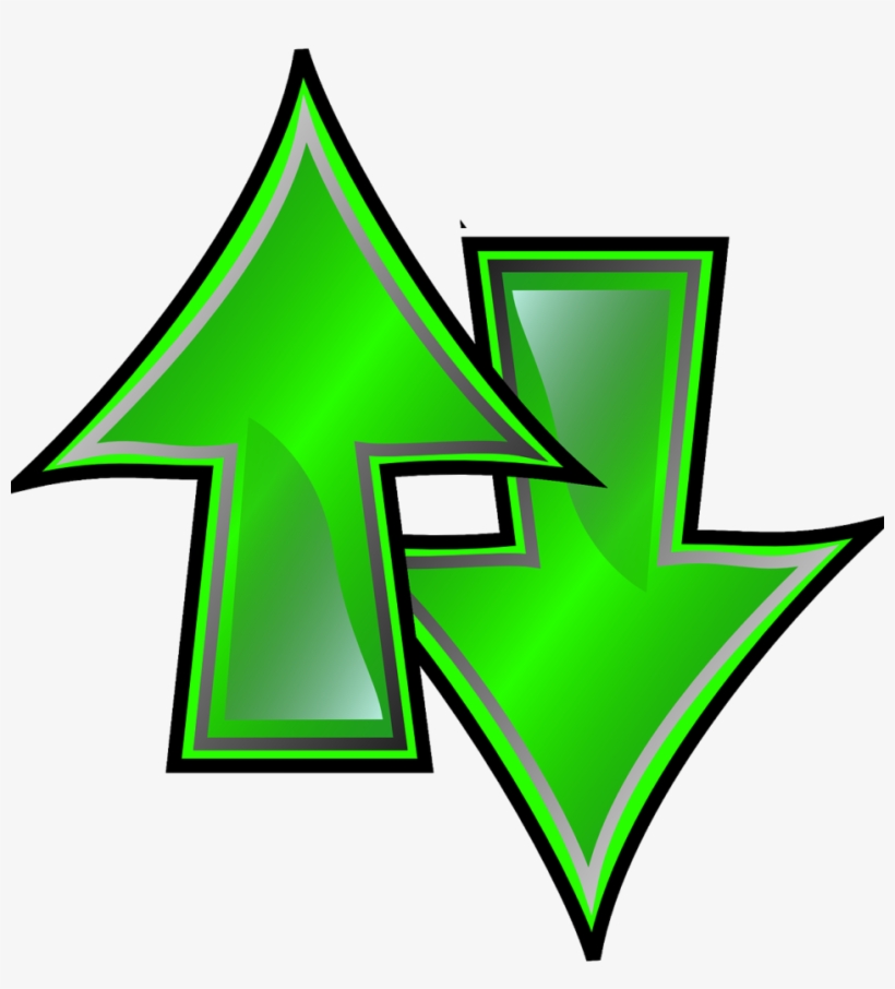 This Graphics Is Upwards And Downward Colors About - Arrow Up And Down Clipart, transparent png
