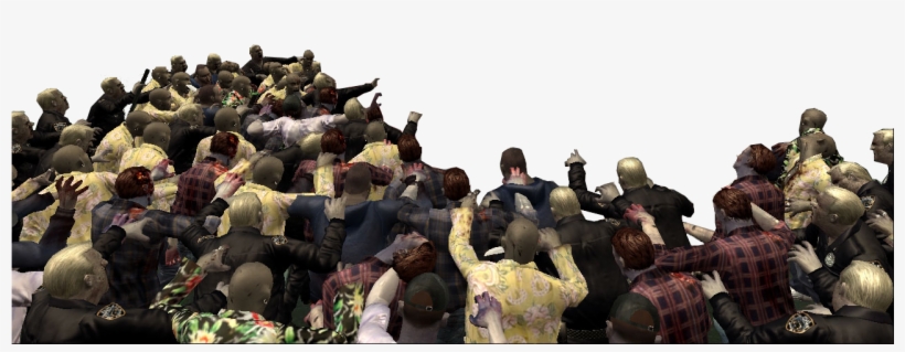 Dead-rising Zombies Around Truck Cropped - Sir We Re Surrounded Good, transparent png