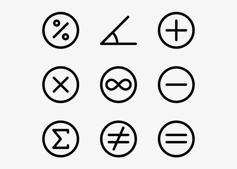 Maths Symbols - Emotion Icons, transparent png