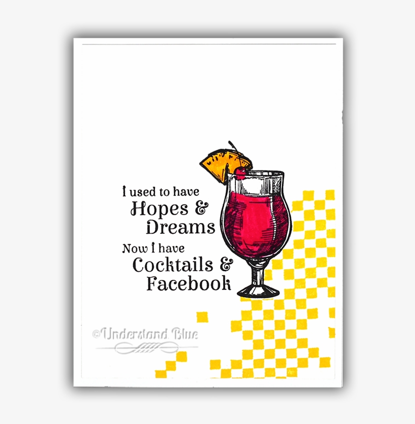 Cocktails & Fb Card By Understand Blue - Tapete Para Caixa De Areia, transparent png