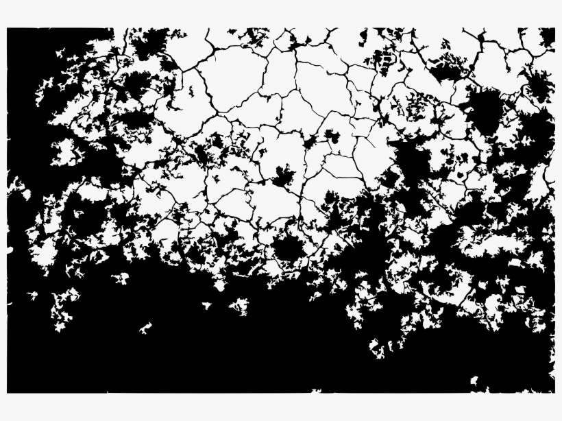 Medium Image - Cracked Texture Black And White Transparent, transparent png