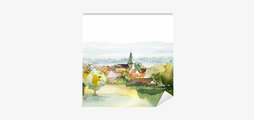 Watercolor Landscape Collection - Two Miss Abbott - Stevenson, D.e., transparent png