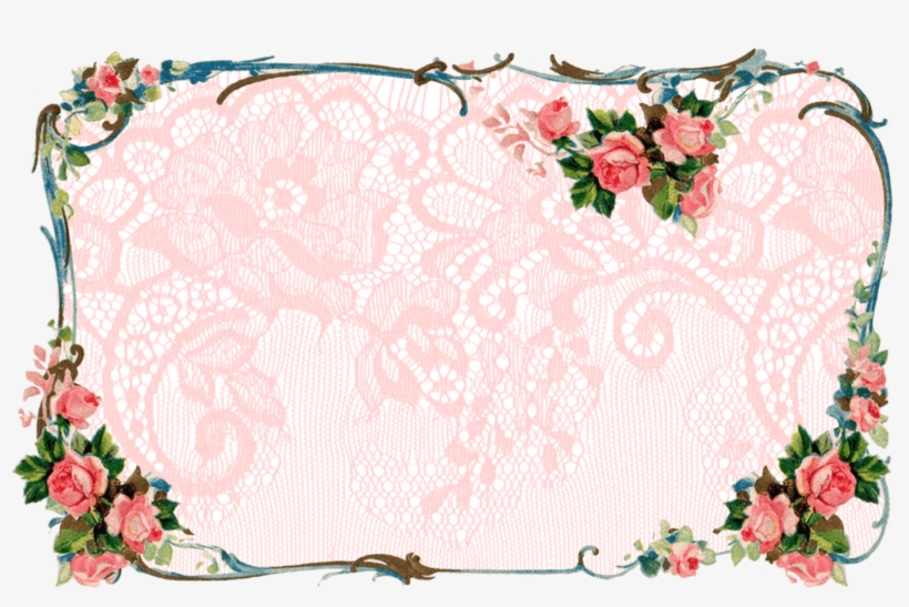 Matching Victorian Rose Banner And Facebook Jpg Transparent - Victorian Rose Border, transparent png