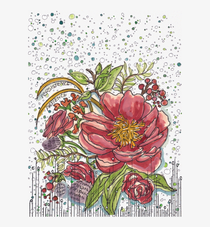 Detail Color Dot Bkgr Purple Ball Floral Combo - Color, transparent png