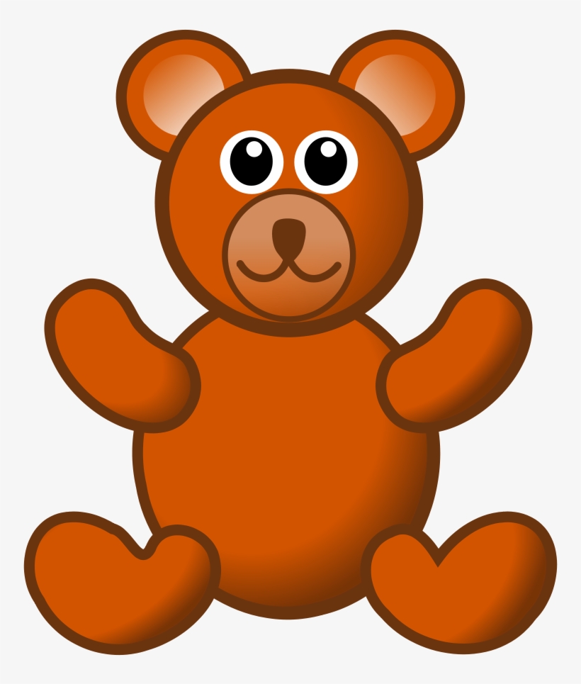Brown Teddy Bear Svg Clip Arts 510 X 598 Px, transparent png