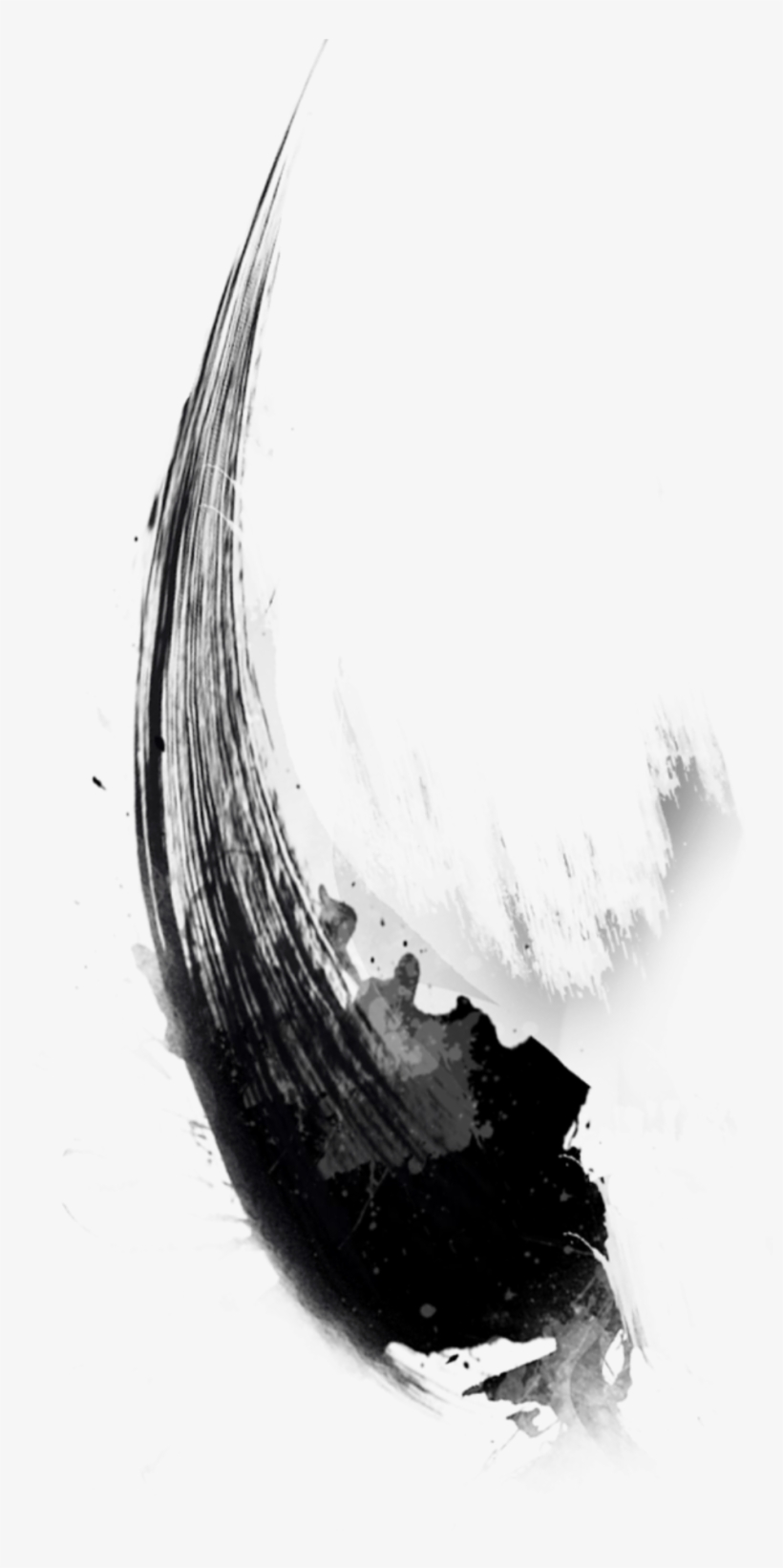 This Graphics Is Ink Mountain River Painting Transparent - 素材 笔墨, transparent png