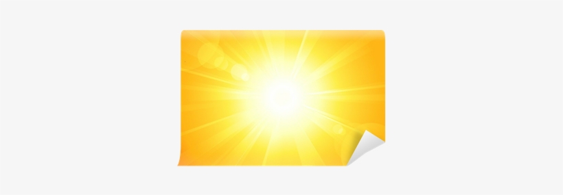 Bright Vector Sun With Lens Flare Wall Mural • Pixers® - Sun, transparent png