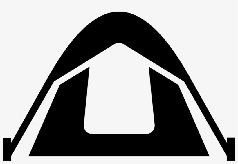 Tent Camping Circus Silhouette Glamping - Tent Clipart Silhouette, transparent png