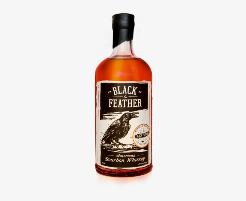 Black Feather Bottle - Black Feather Whiskey, transparent png