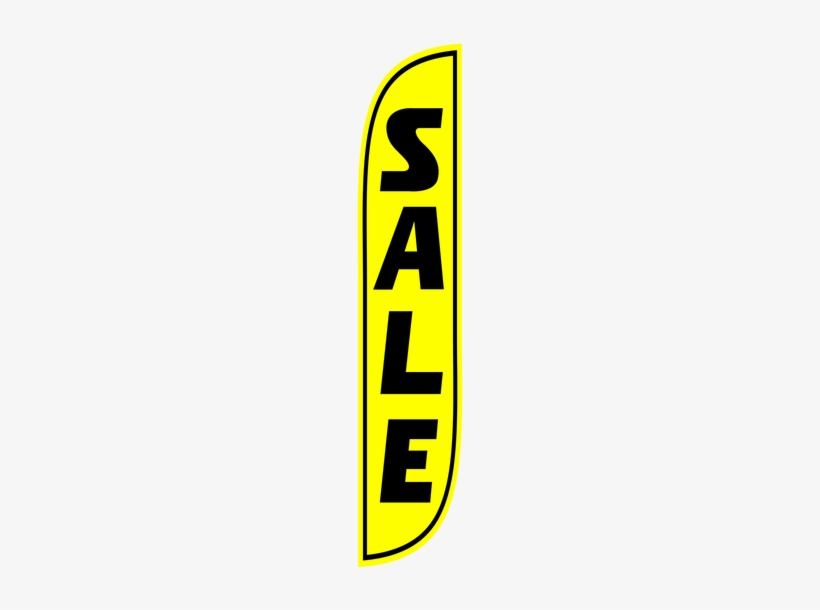 Sale Yellow & Black Feather Flag - Sale Feather Flag, transparent png
