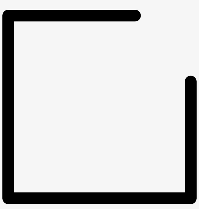 Download White Background With Black Border Clipart - Black Border With Transparent Background, transparent png