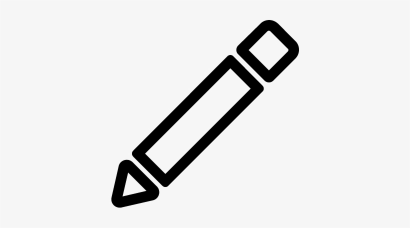 Pencil - Outline Pencil Tool, transparent png