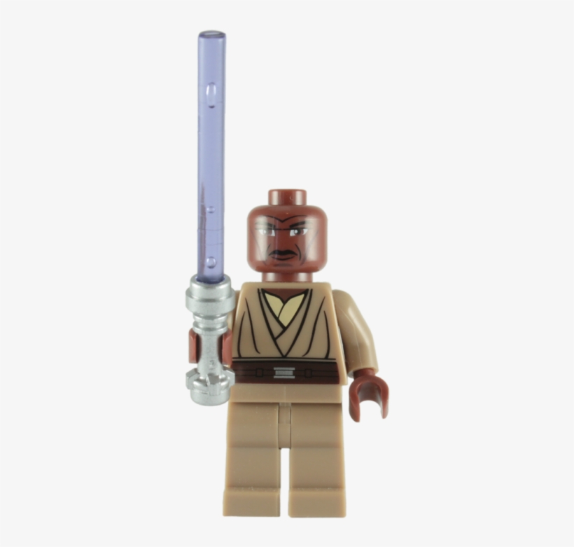 Lego Mace Windu Minifigure With Purple Lightsaber - Lego Star Wars: Mace Windu Minifigure With Purple Lightsaber, transparent png