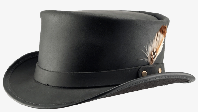 Marlow Hat W/lt Hat Band & Feather - Black, transparent png