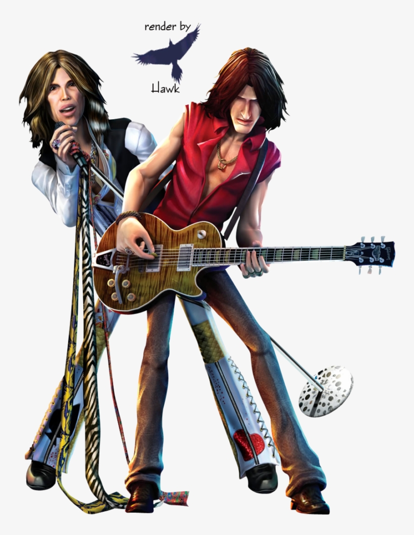 Rock Band Png Photos - Joe Perry Guitar Hero, transparent png