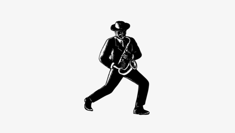 Jazz Musician Png File - American Jazz Silhouette, transparent png