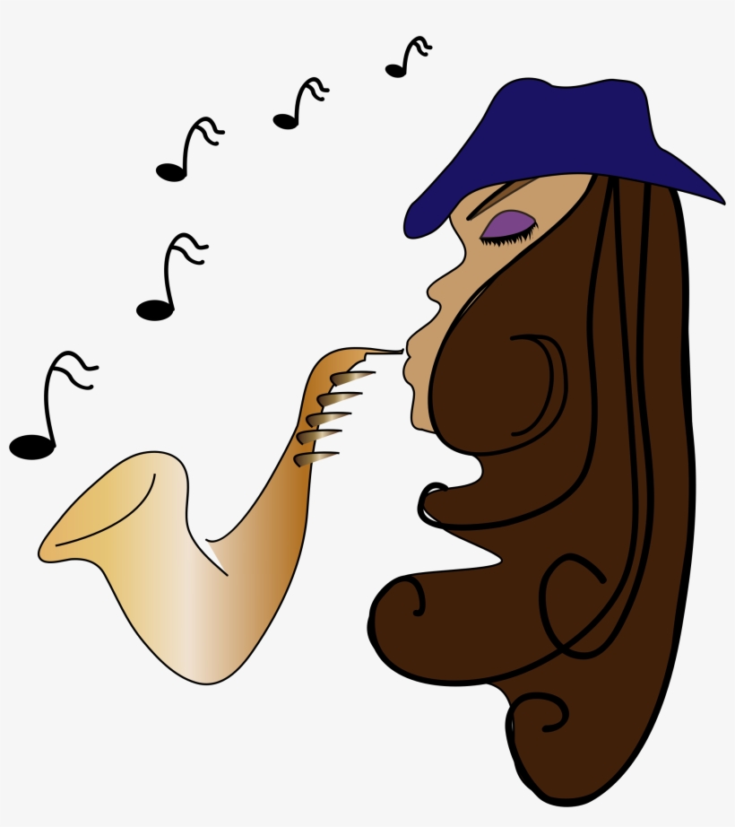 This Free Icons Png Design Of Female Jazz Musician, transparent png
