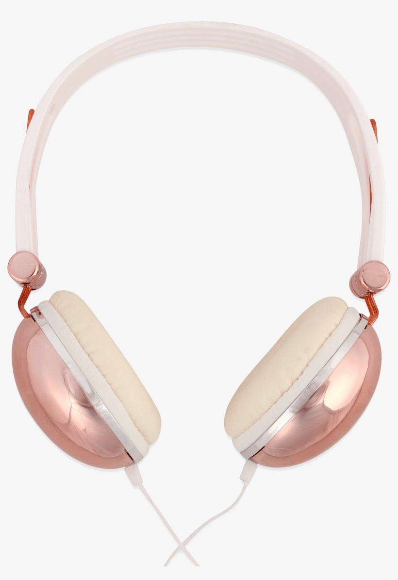 Rose Gold Headphone Png Image With Transparent Background - Clear Background Headphones Png, transparent png
