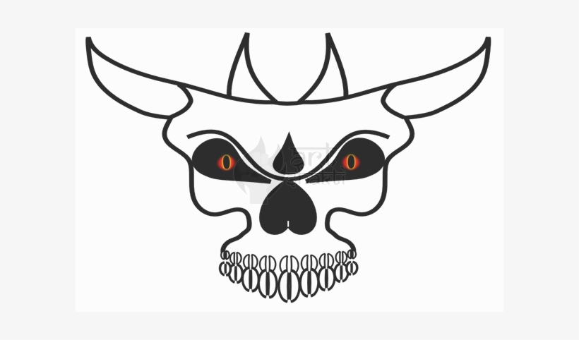 B/w Devil Red Eyes 3 Logo - Cartoon, transparent png