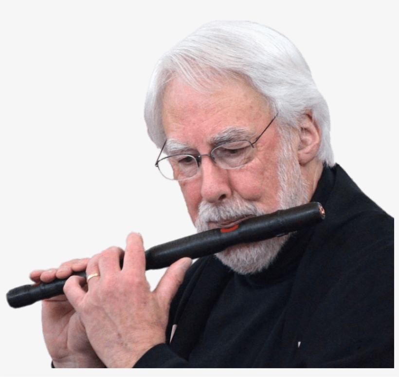 Musician Playing The Nohkan Flute Png - Flute, transparent png