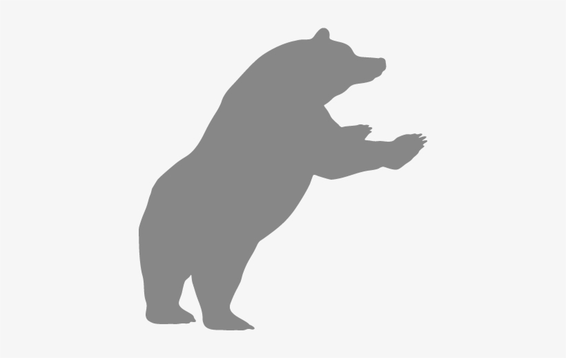 Bear On Hind Legs - Bear On Hind Legs Silhouette, transparent png