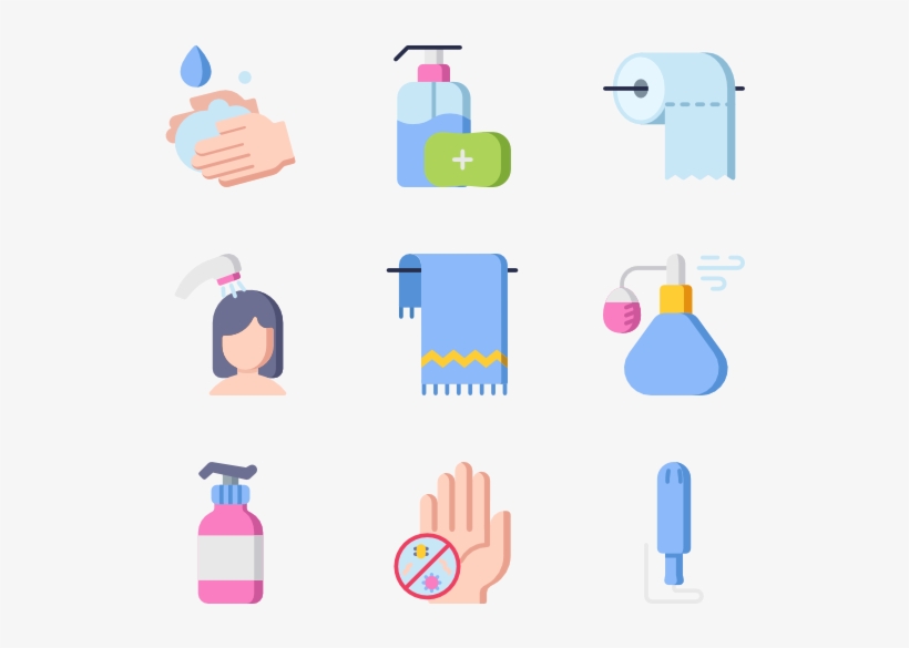 Download Transparent Hygiene Routine 50 Icons - Hygiene - PNGkit