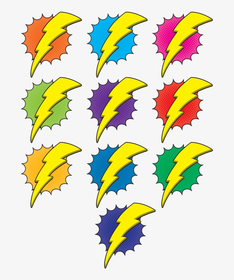 Tcr5842 Superhero Lightning Bolts Accents Image - Superhero Lightning Bolt Clipart, transparent png