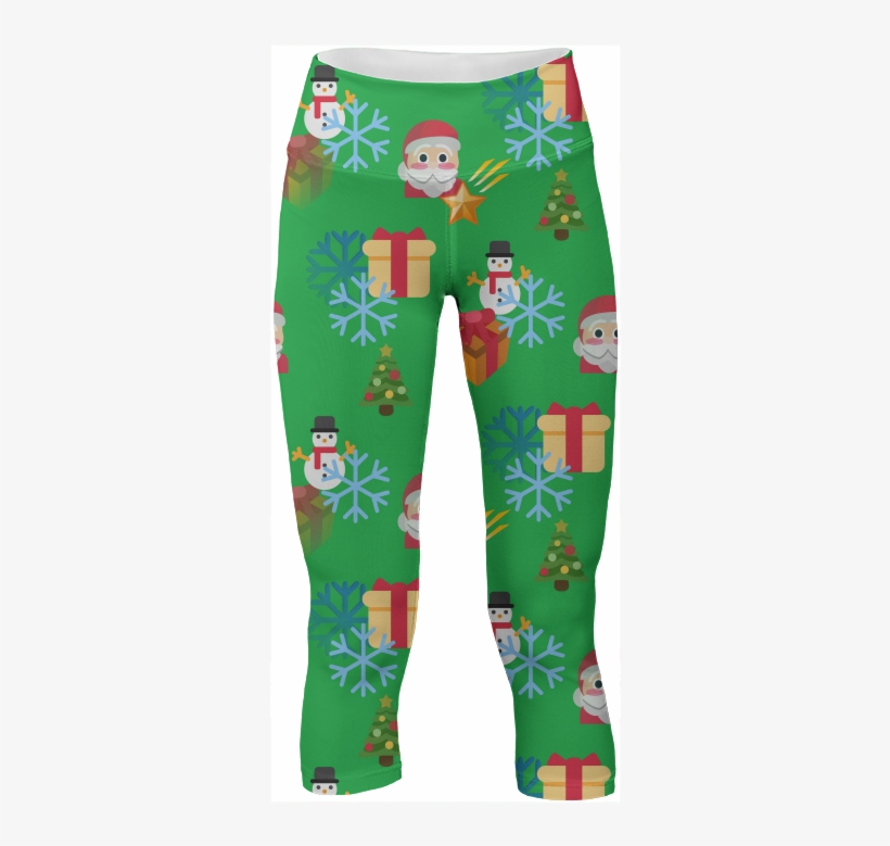 Christmas Emoji Yoga Leggings Pants $65 - Christmas Day, transparent png