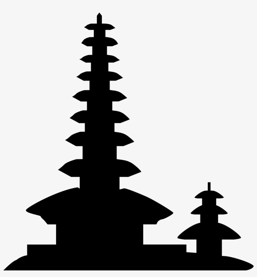 Dragon And Tiger Pagodas Comments - Chinese Architecture Silhouettes Transparent, transparent png