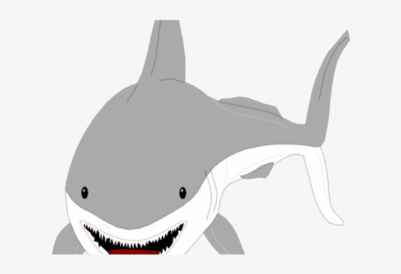 Tiger Shark Clipart Silhouette White - Shark, transparent png
