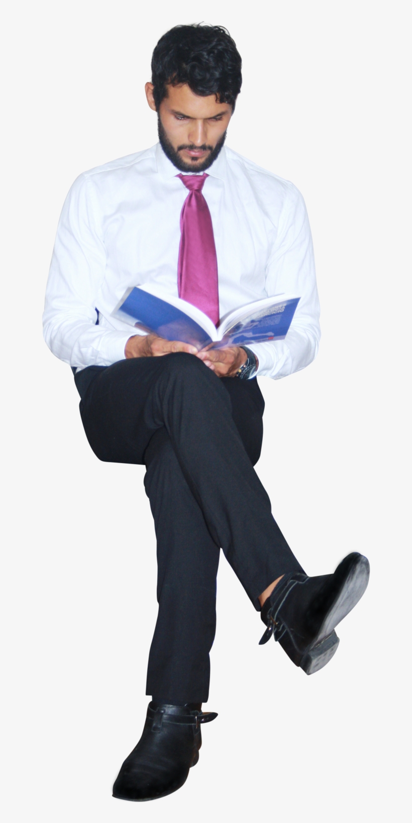 Office Businessman With Notebook - Cutout Office, transparent png