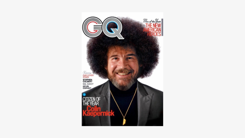 Bob Ross Afro Png - Colin Kaepernick Gq Poster, transparent png