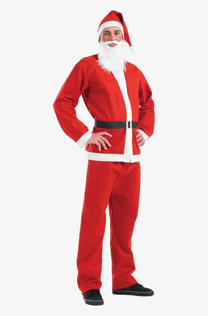 Adult Santa Suit Costume - Adult Mens Santa Suit Costume - Large - Christmas Fancy, transparent png