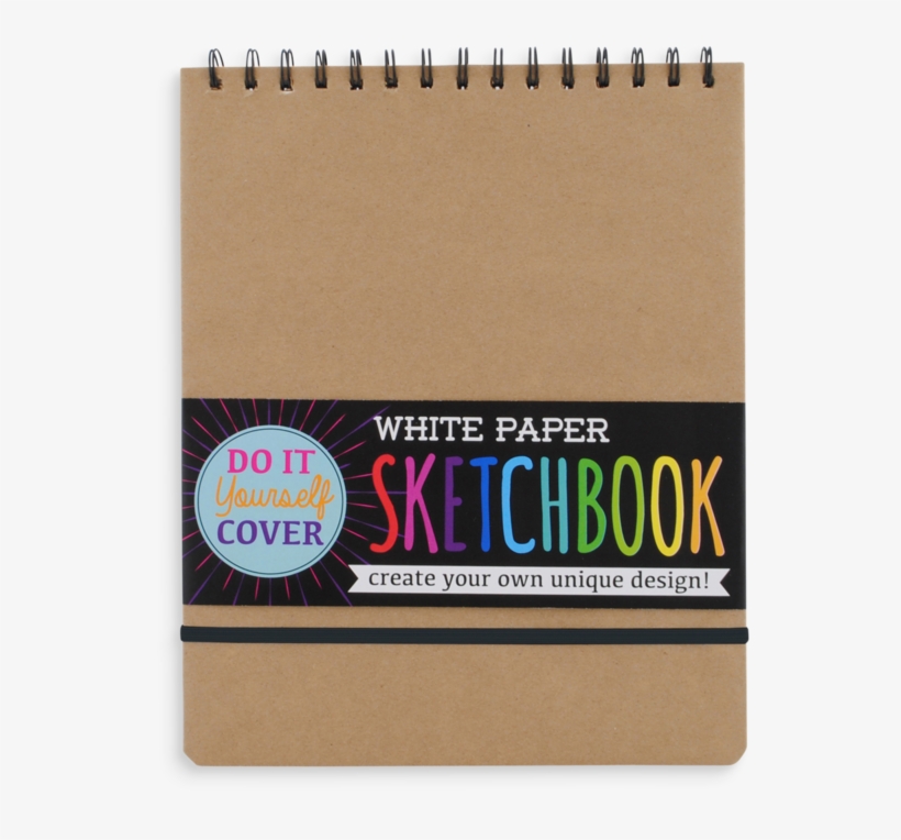 White Diy Cover Sketchbook - National Bookstore Small Sketchbook, transparent png