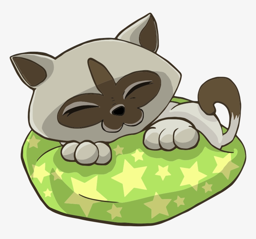 Animal Cartoon Cat Comic Fur Kitten Pet Pi - Kitten Sleeping Clipart Png, transparent png