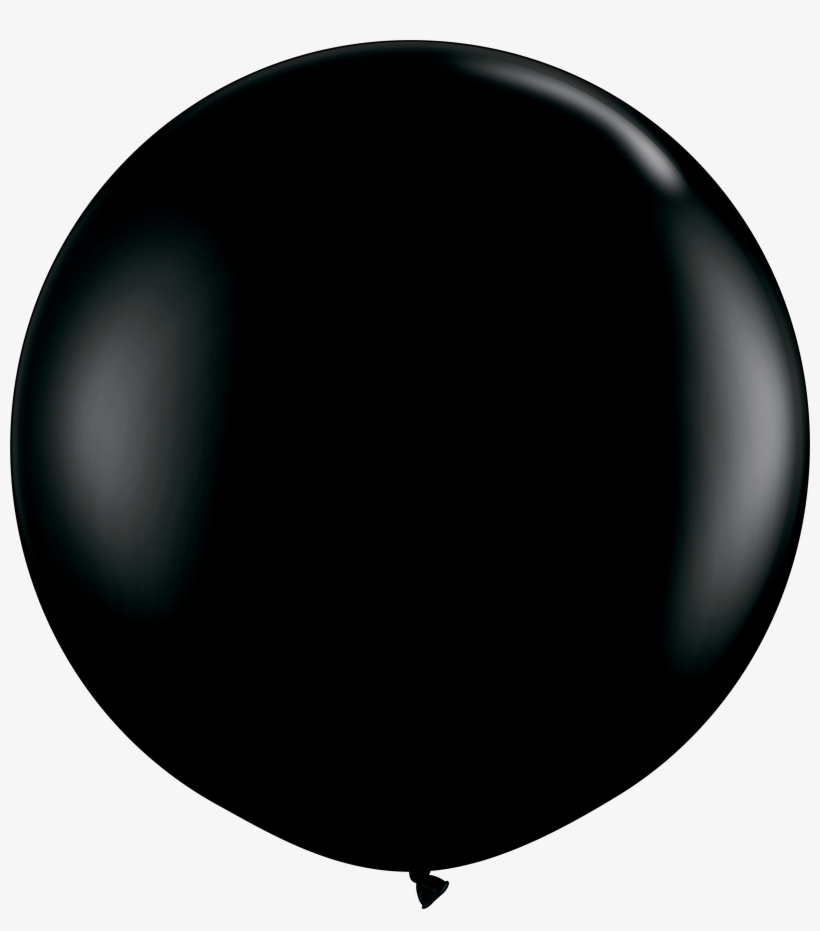 Way To Celebrate Latex Balloon 36" Black, 1 Count Bag - Big Black Balloon, transparent png