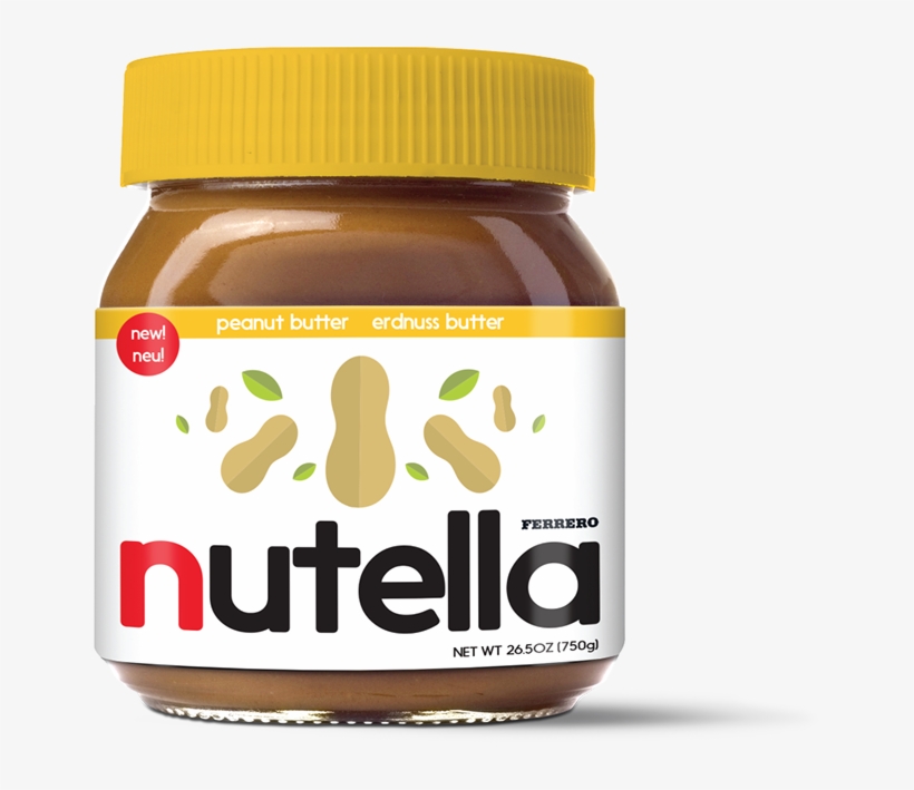 By Maintaining The Classic Nutella Red And A Similar - Strawberry, transparent png