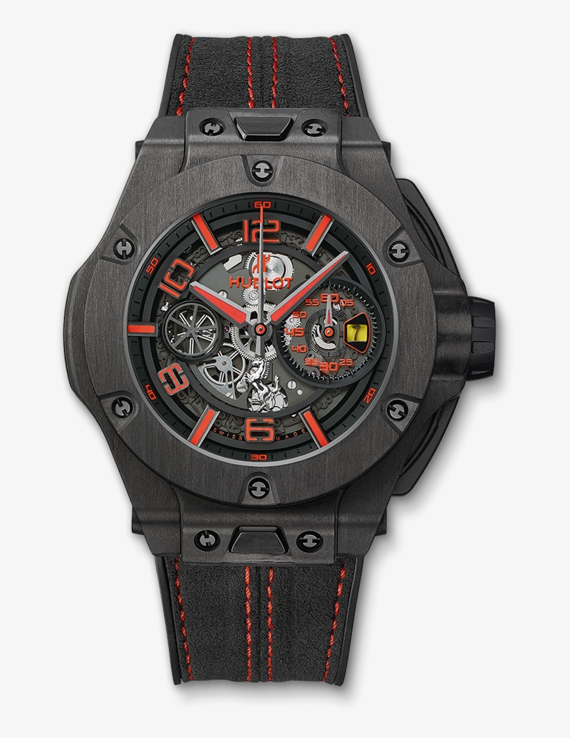 Big Bang Ferrari Unico Carbon - Hublot Big Bang Ferrari Unico Carbon, transparent png
