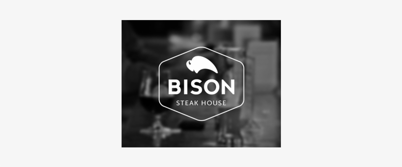 Blurred Background Logo Design - Bison Restaurant, transparent png