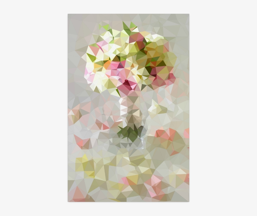 Low Poly Pastel Flower Poster 11*17 - Bouquet Iphone 6 Slim Case By Ivaw, transparent png