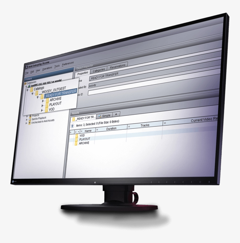 Woody Outgest Transfers Sequences And Clip From Avid - Computer Monitor, transparent png