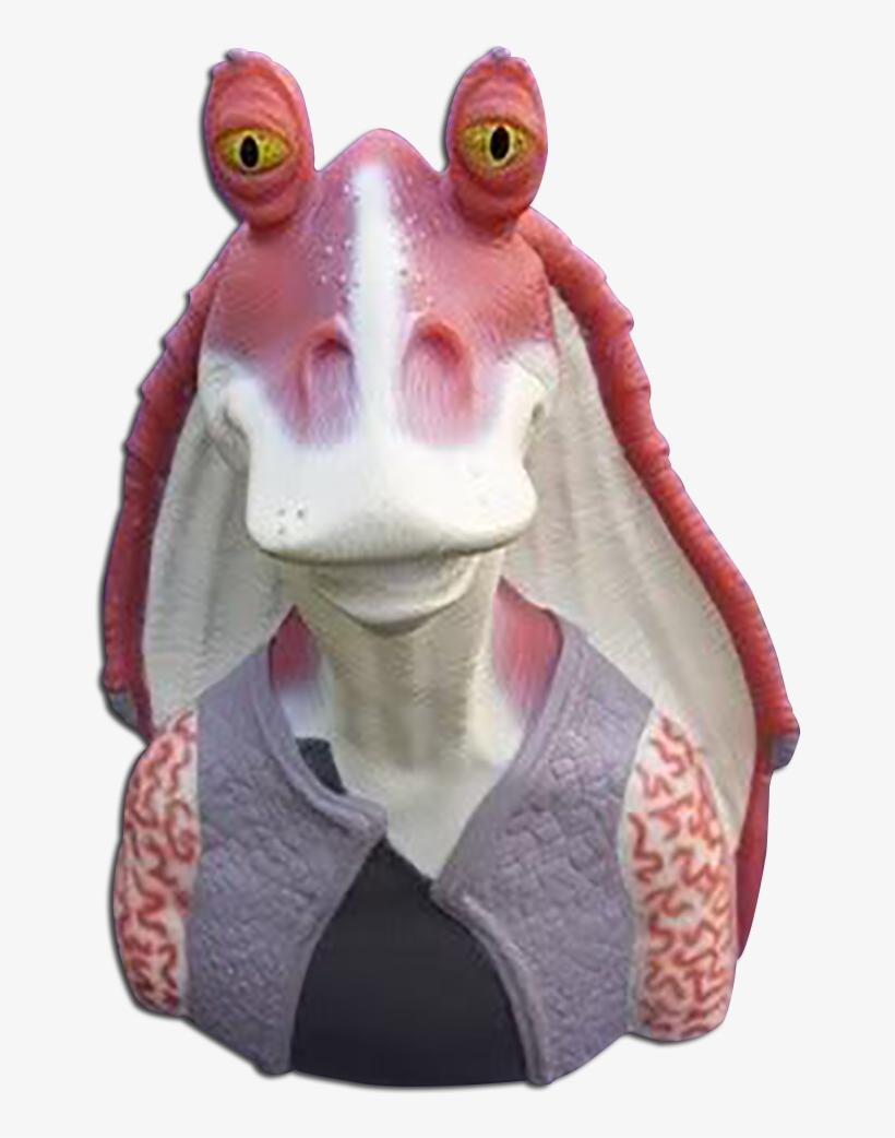 Front Of The Star Wars Episode 1 Jar Jar Binks Piggy Jar Jar Binks 687x1000 Png Download Pngkit