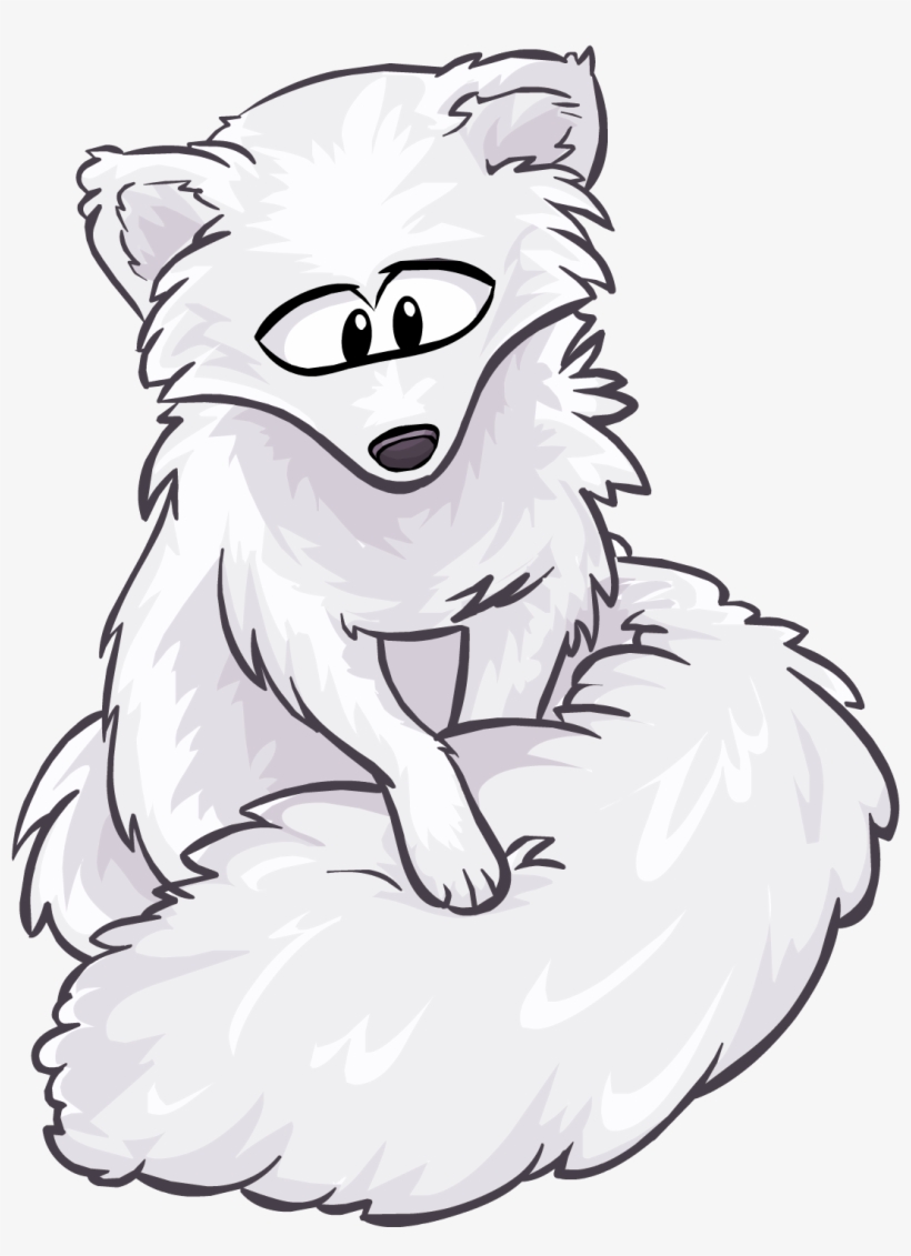 Tame Arctic Fox - Codes De Pins Free Penguin, transparent png