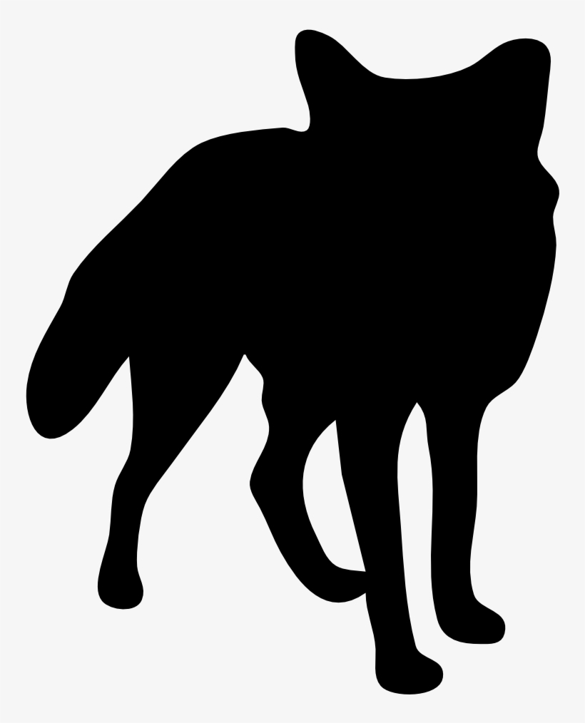 Fox Clip Outline - Fox Contour, transparent png