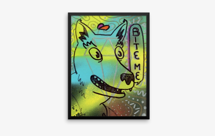 Diamond" Framed Art Print - Illustration, transparent png