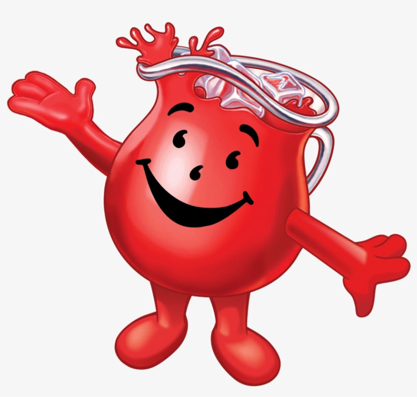 Kool-aid Man Footprints - Kool Aid Gelatin Dessert, Cherry - 3 Oz Box, transparent png