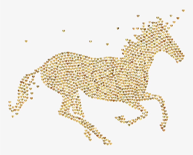 Graphic Black And White Prismatic Magical Hearts No - Unicorn With No Back Ground, transparent png